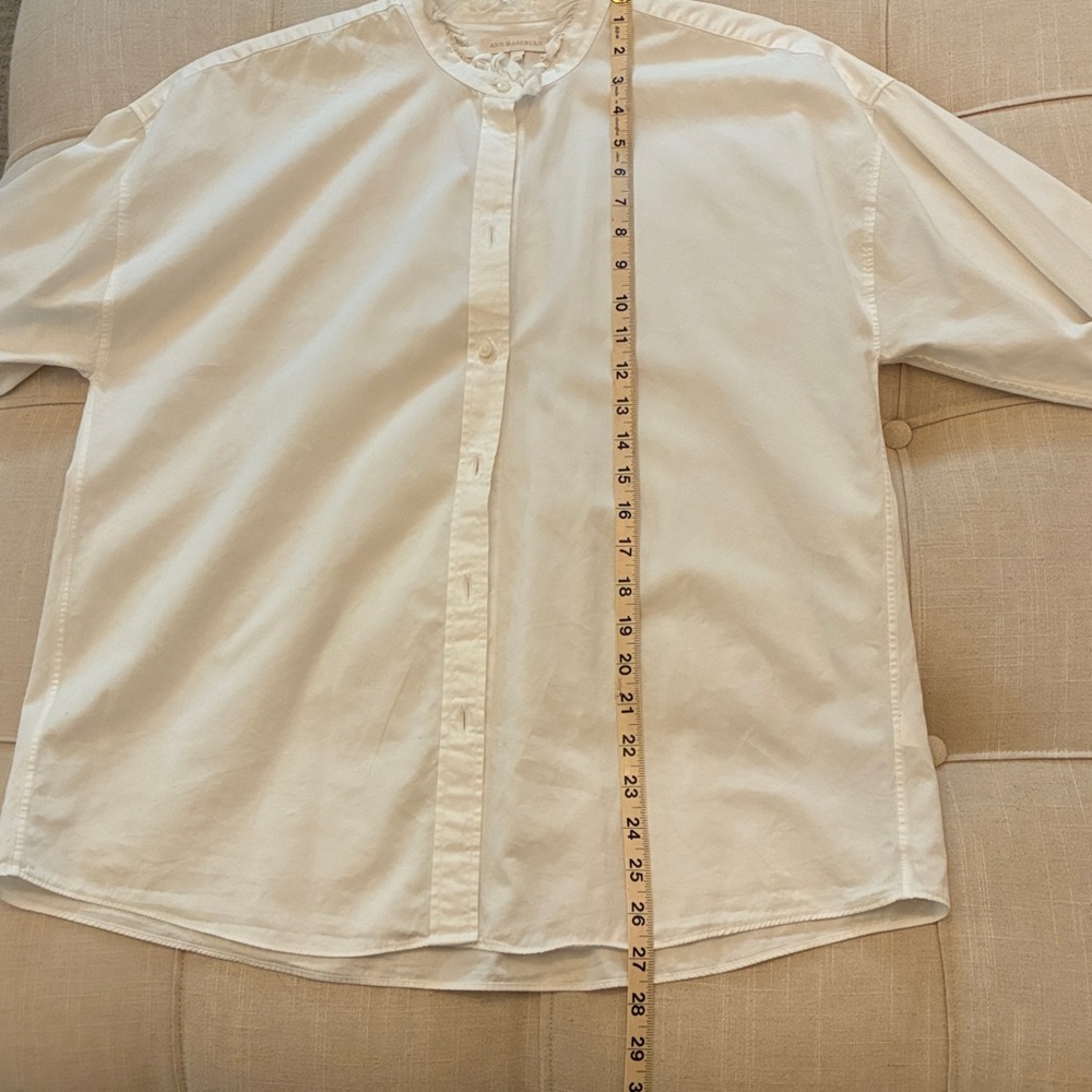 Ann Mashburn white button down shirt - Picture 8 of 10